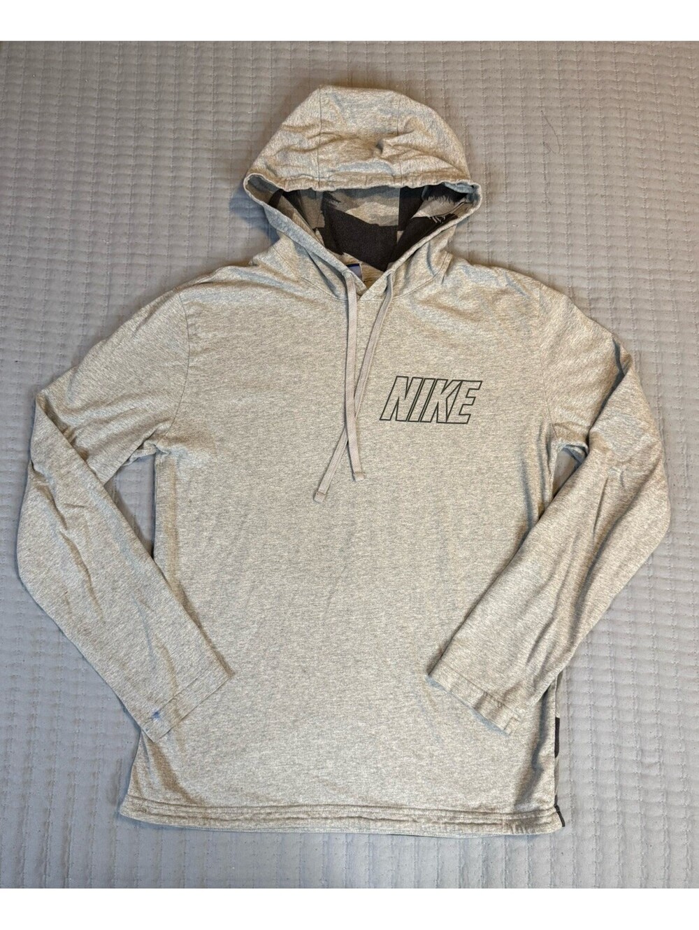 Nike Grey Light Hoodie Men’s Medium Blue Nike Tag Vintage Y2K